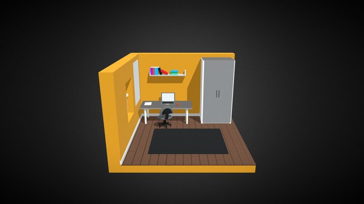Izometric Room 3D Model
