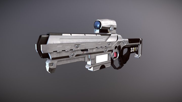 Plasma Gun 3D Model