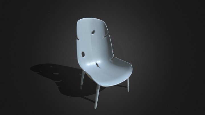 Monstera Lagoon Lounge Chair 3D Model