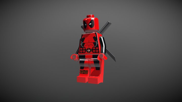 deadpool lego 3D Model