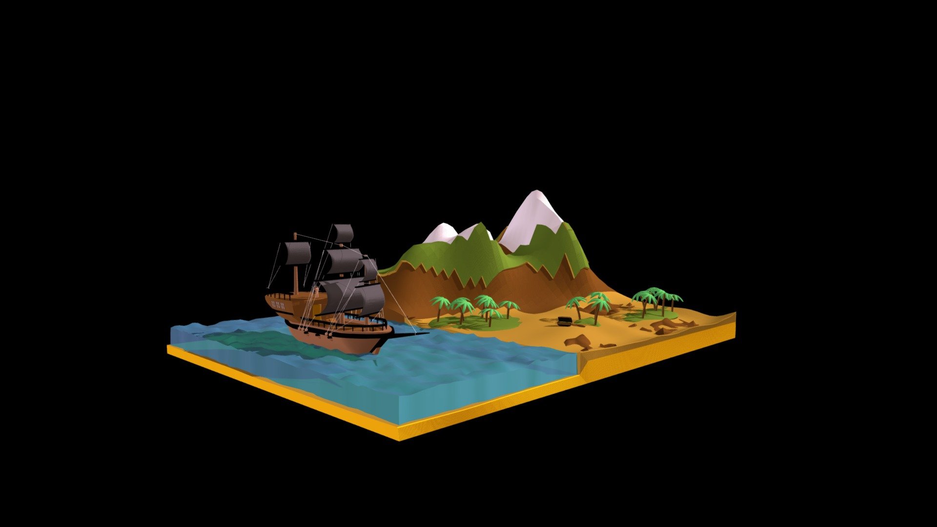 Isometric Treasure Island