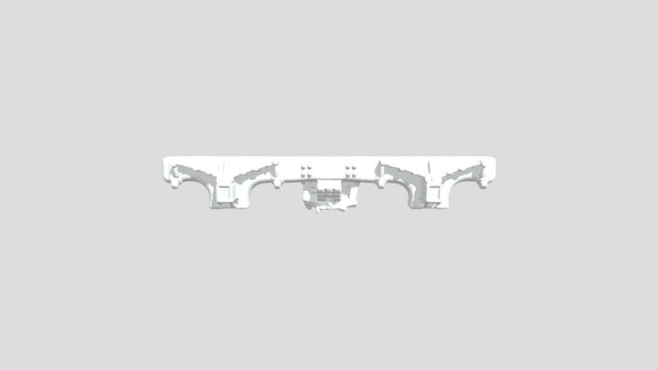 Metallic Sculpture Fragment 3D Model