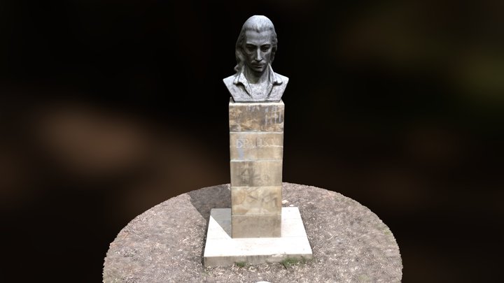 Spomenik Branku Radicevicu u Novom Sadu 3D Model