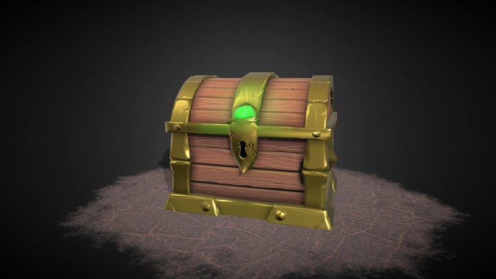 Treasure Chest Game Art 2 3D Model