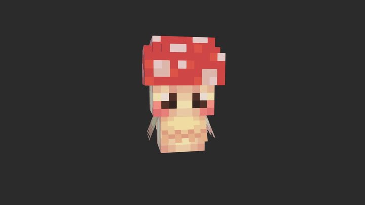 Mushroom Fairy 3D Model