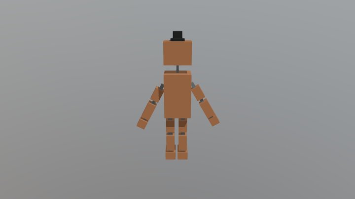 Freddy Fazbear (Blocky) 3D Model