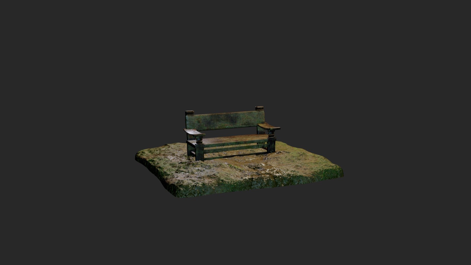Old Bench 3d Model By Toxa Attr [e91bc9f] Sketchfab