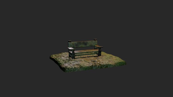 Old Bench 3D Model