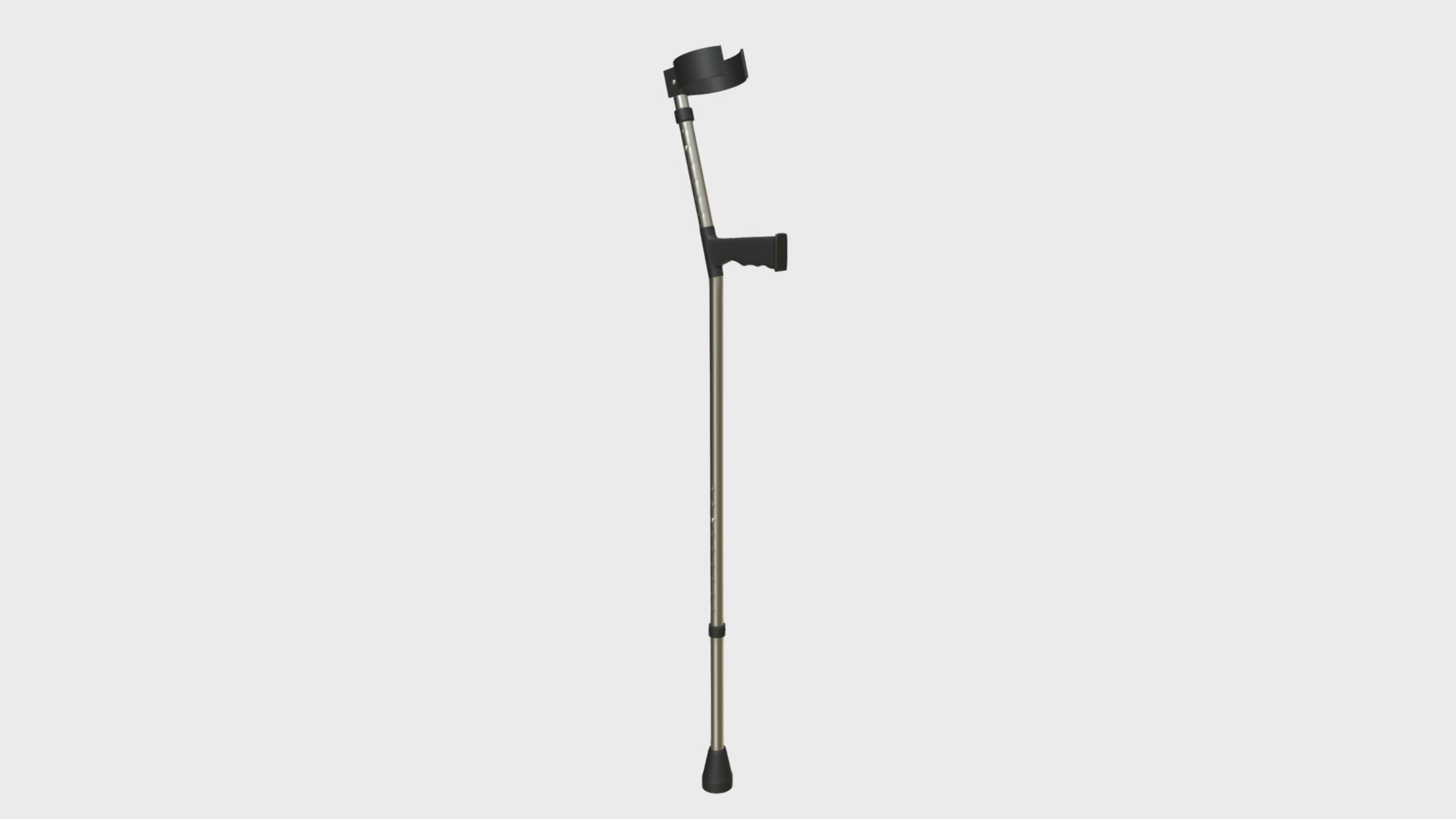 3D model Elbow crutch - This is a 3D model of the Elbow crutch. The 3D model is about shape.