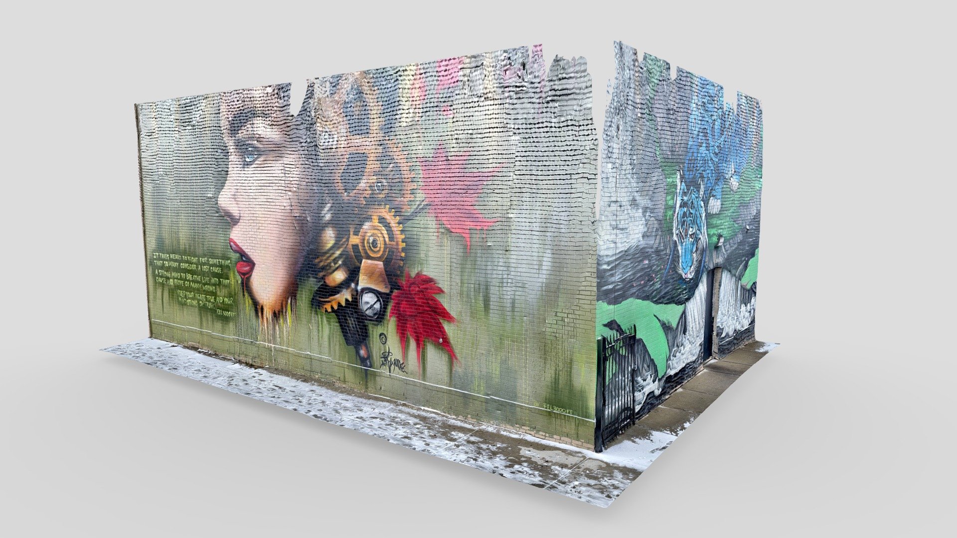 Day 34: Woodward/Canfield Mural