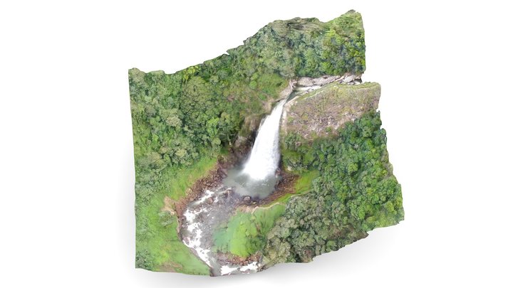 Cascada Salto del Buey - Buey falls 19.05.2021 3D Model