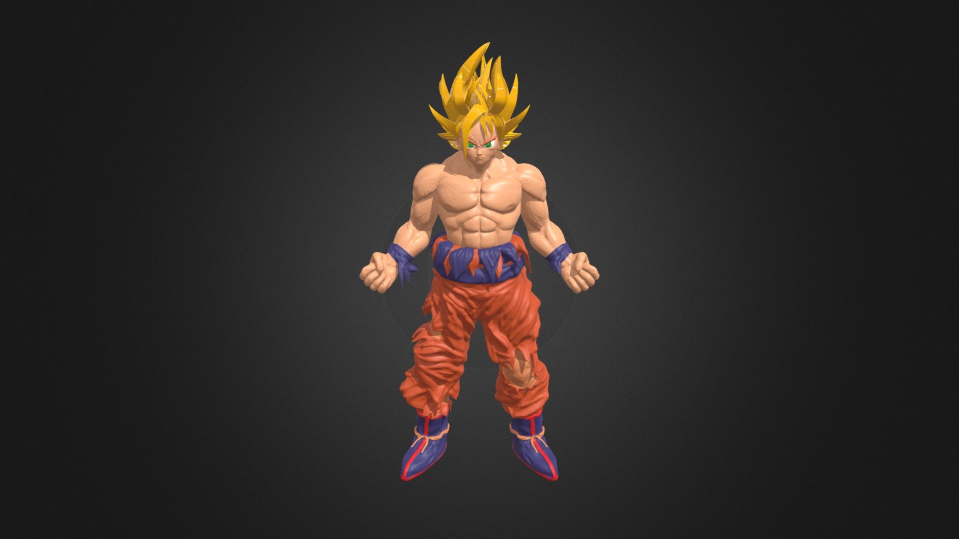 Goku Character (Free 3D Model) - Download Free 3D Model By FoFLaFe ...