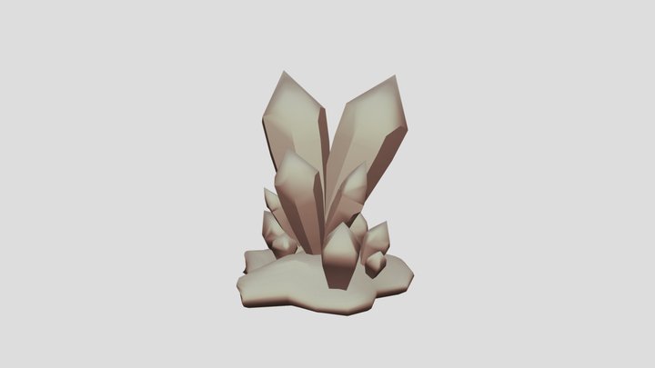 Crystal Cluster 3D Model