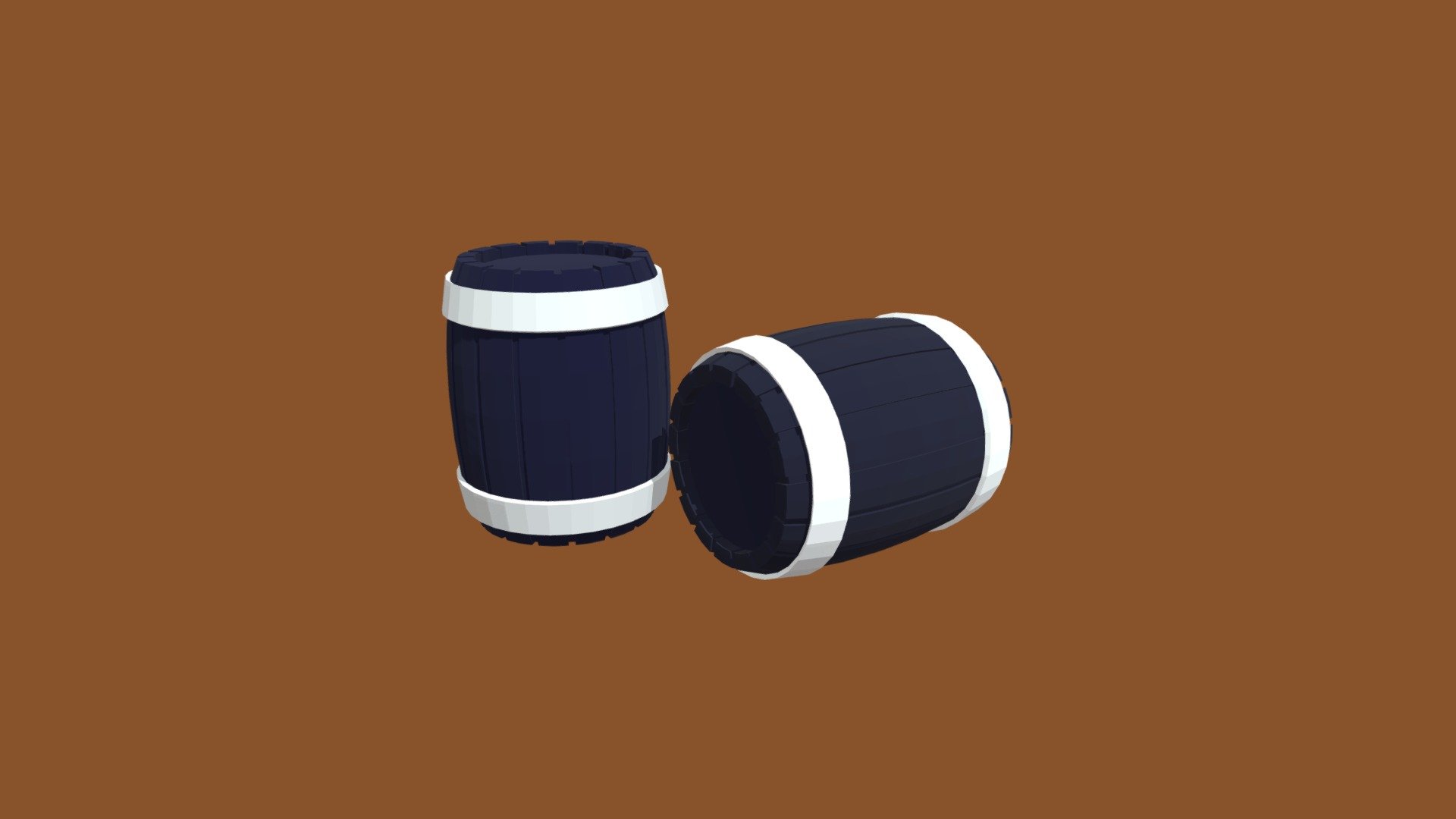 Free Low poly Barrel