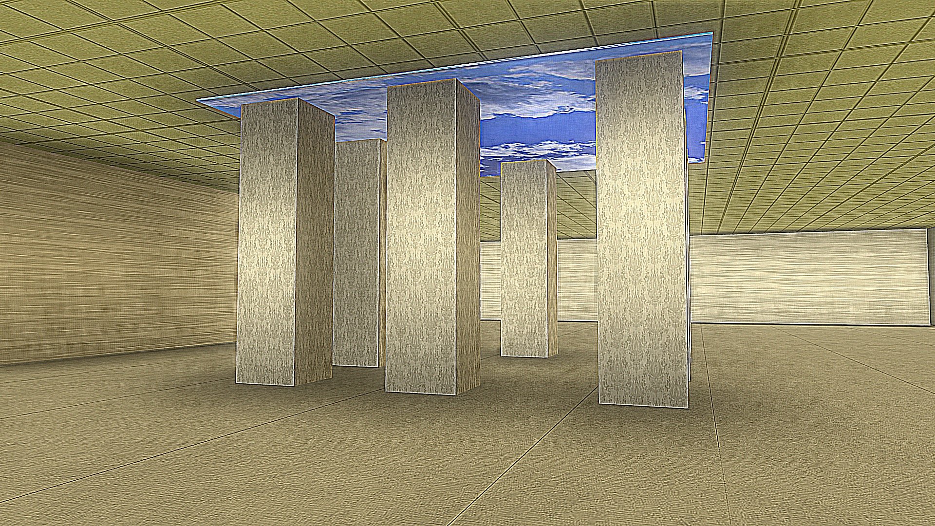 Backrooms the fake sky - Download Free 3D model by Fabianserra [e921ec0