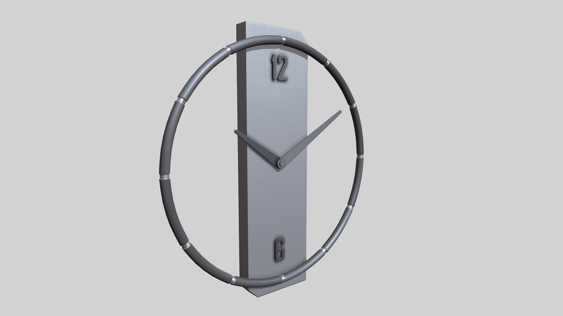 3D model Wall clock - This is a 3D model of the Wall clock. The 3D model is about shape.