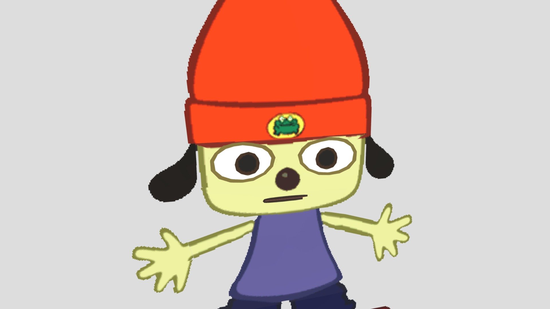 PaRappa The Rapper PS1 with facial keys - Download Free 3D model by ...