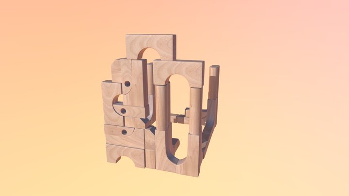 Unit Block Structure 3 3D Model