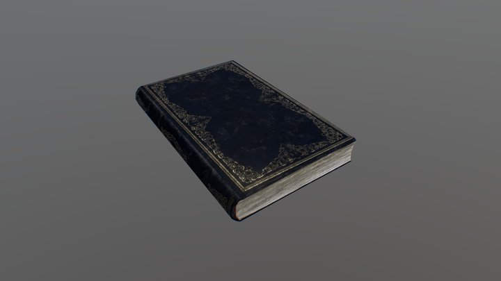 Leather Book 3D Model