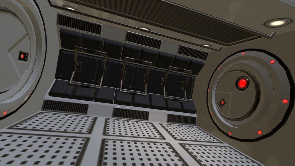 Airlock (entrance to ship) 3D model by Jacob Burke