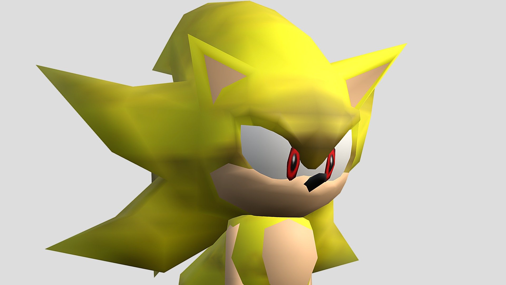 Dreamcast - Sonic Adventure - Super Sonic - The Models Resource