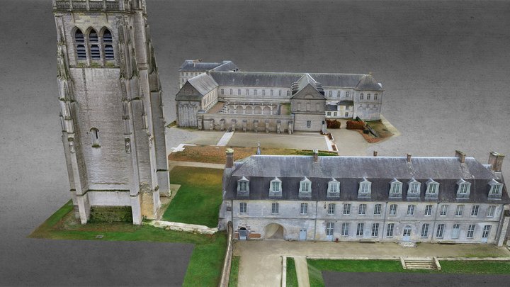 Abbaye Notre-Dame du Bec 3D Model