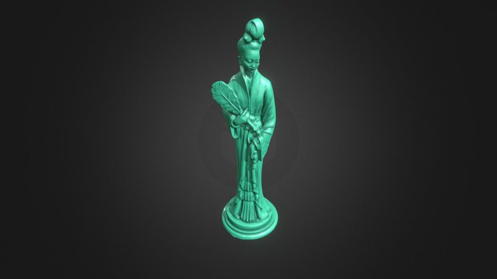 Asian Statue 3D Model