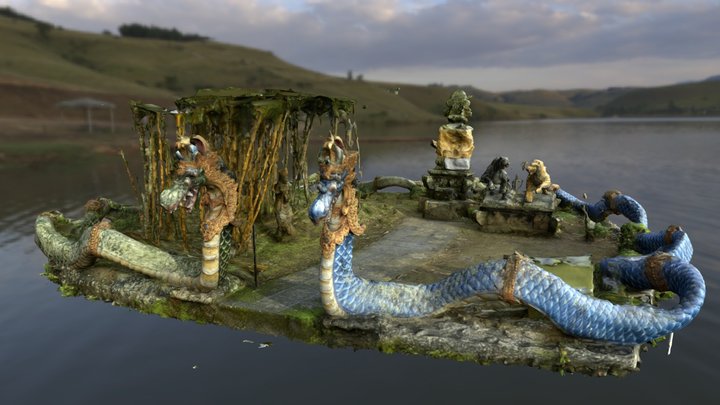 Dragon Island in Bali 3D Model
