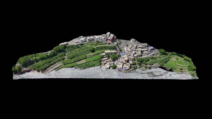 Lubra Village, Nepal 3D Model