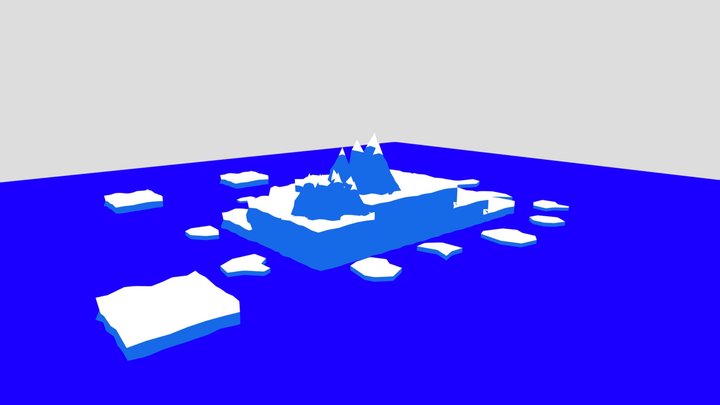 Ilhas de Gelo Low-Poly