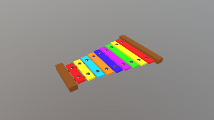 Xylophone 3D Model
