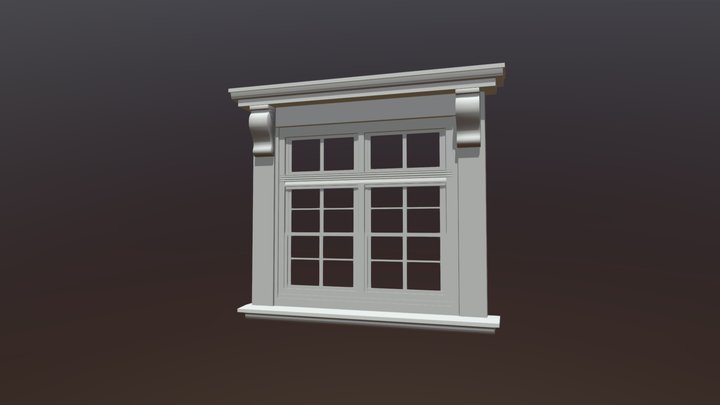 3D Window Game ready asset 3D Model