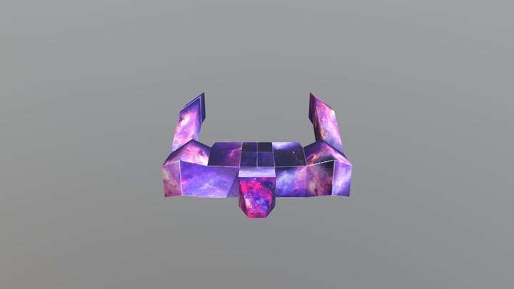 Spaceship Textured 3D Model