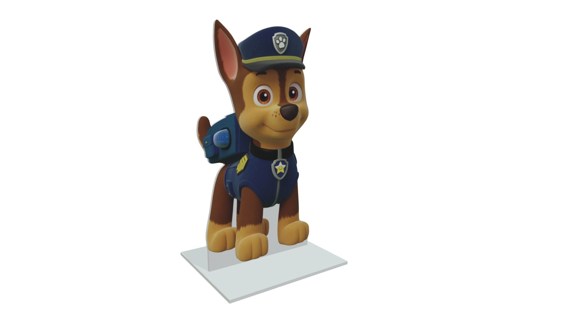 Ростовая односторонняя фигура с опорой квадрат — Sketchfab embed 3D viewer