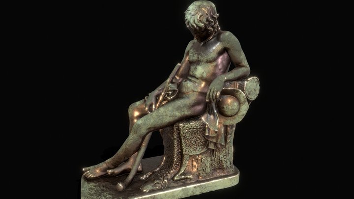 Sleeping Shepherd Boy_bronze 3D Model