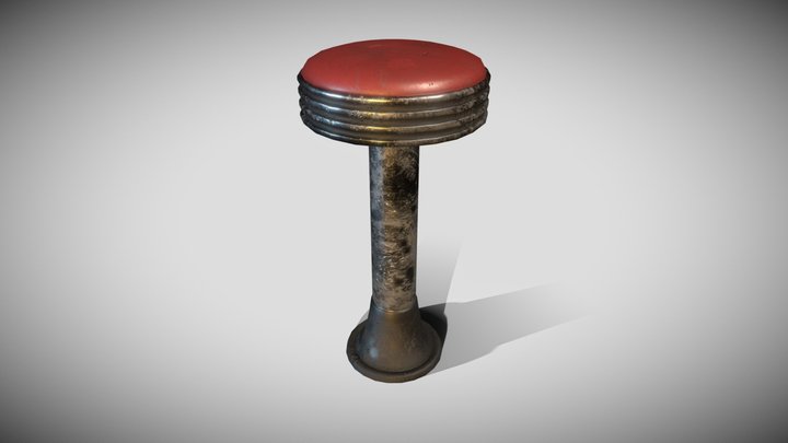 tabouret low fbx 3D Model