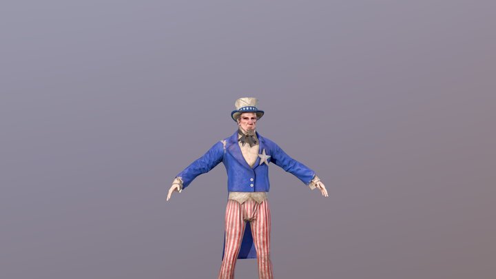 Uncle Sam 3D Model