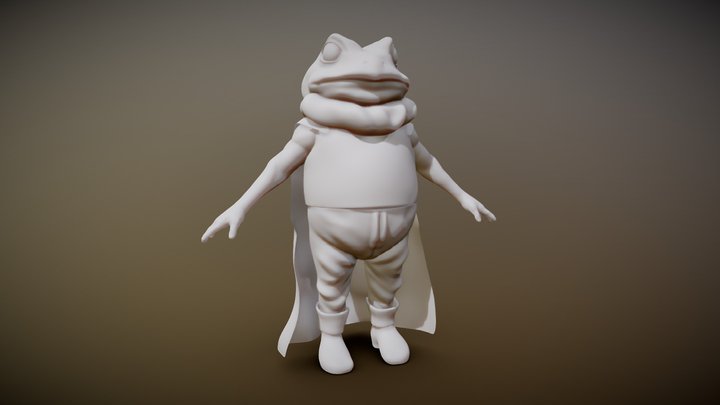 Chrono Trigger - Frog 3D Model