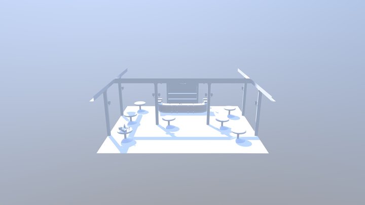 Western Bar (No texture) 3D Model