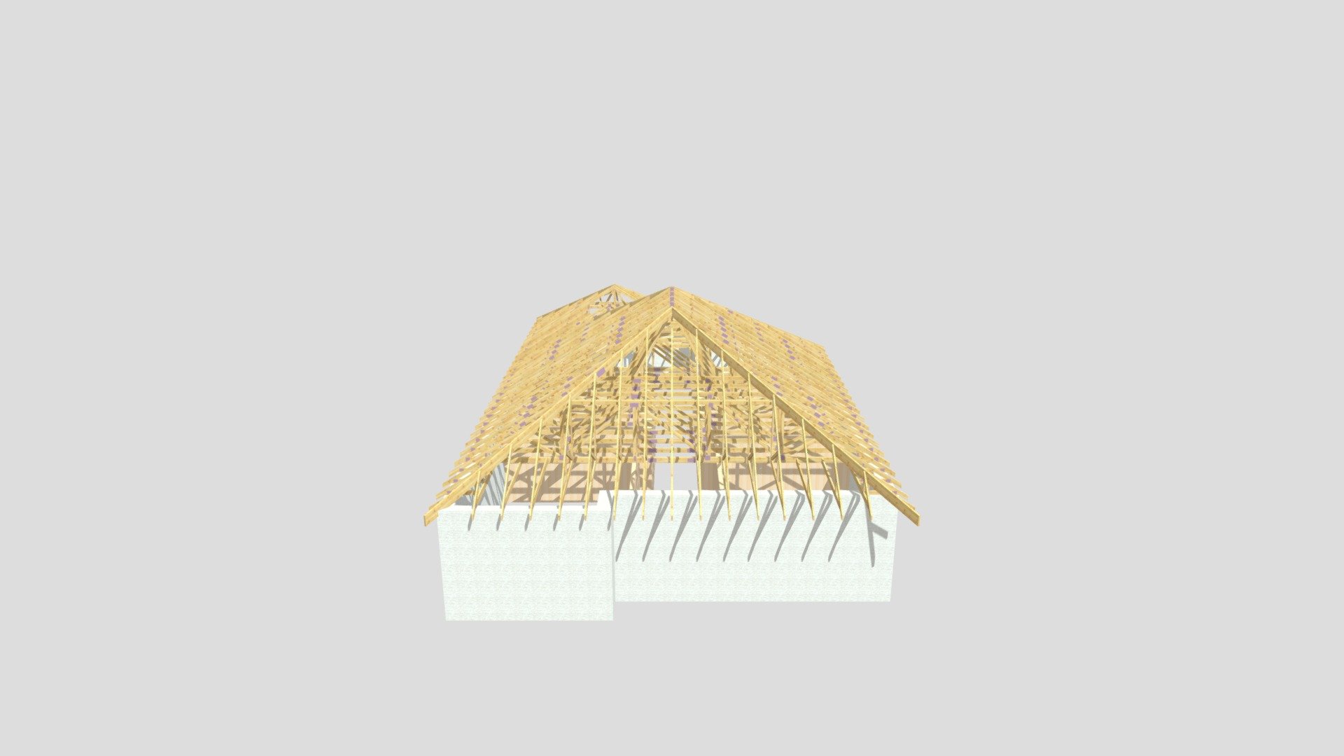 Dunowen Roof Trusses — Sketchfab embed 3D viewer