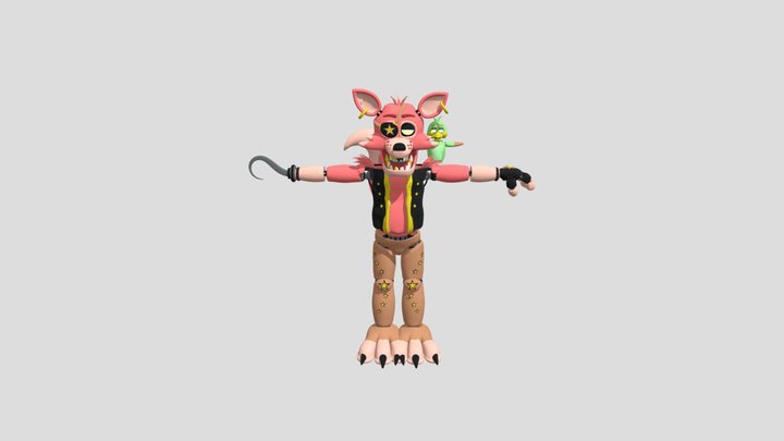 Bun-Zai's Star Foxy (Version 2) 3D Model