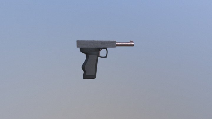 Pistol - Webley Model 1913 3D Model
