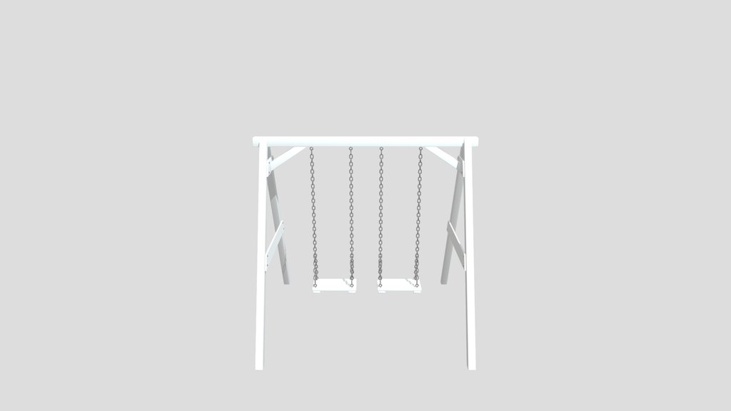 Double Wooden Swing