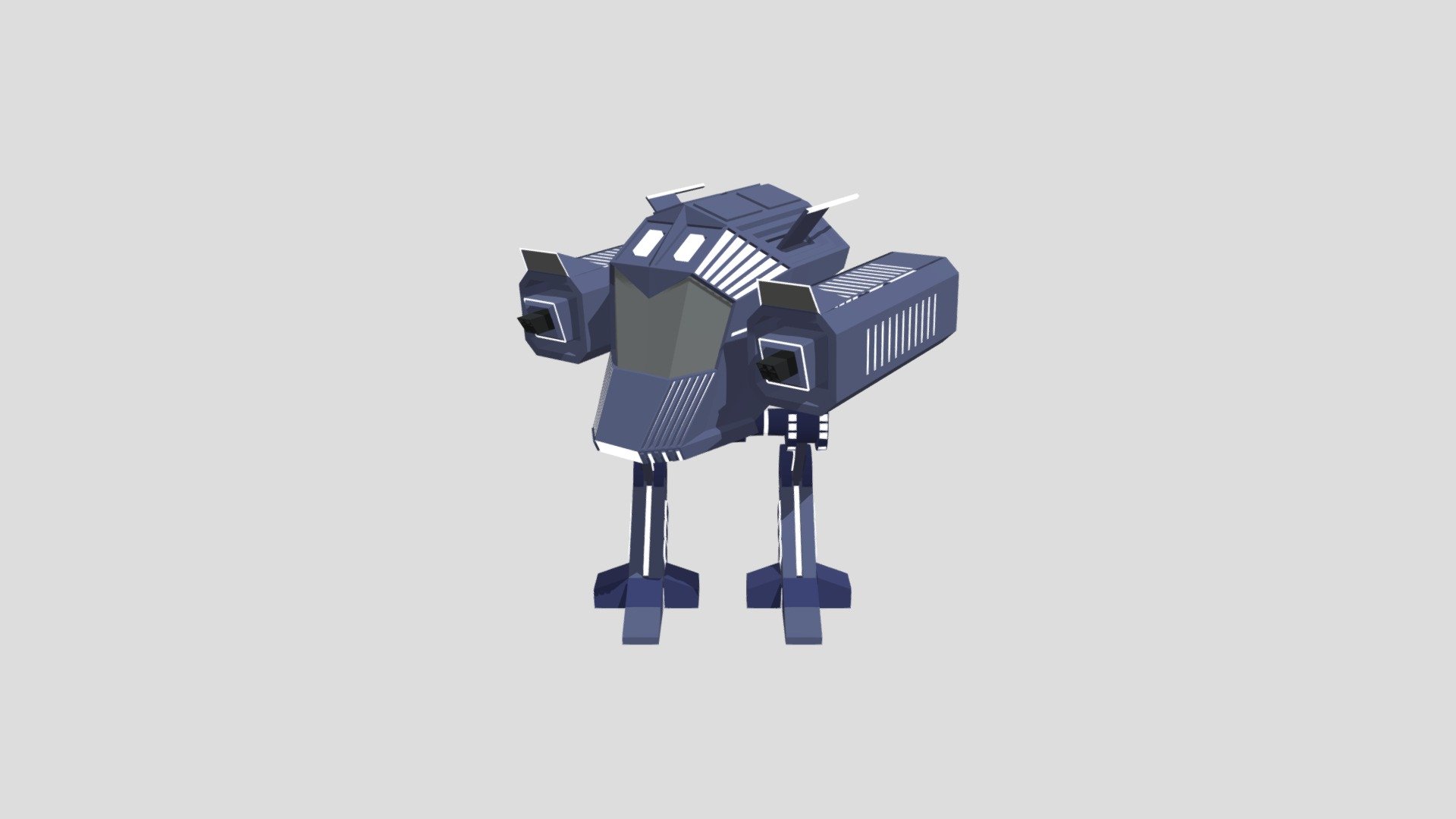 Low Poly Mech - 3D model by cyberdog20 [e92f69c] - Sketchfab