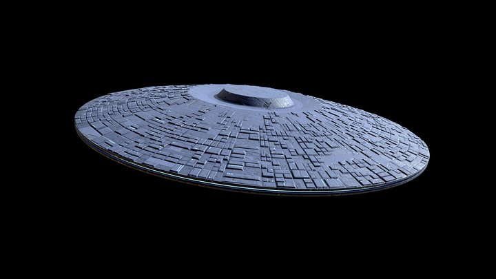 UFO Sci-Fi Alien Spaceship 3D Model