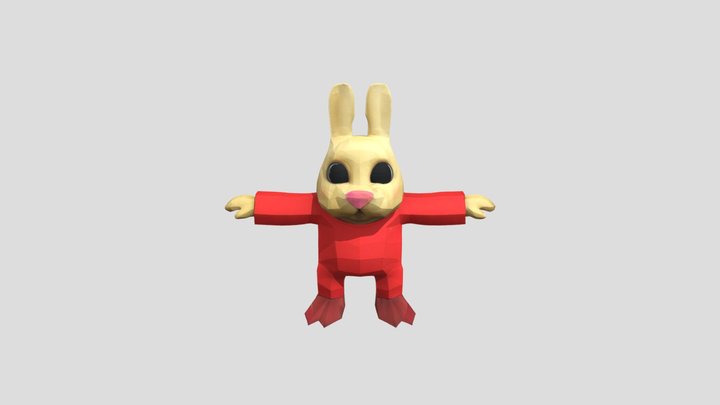 Страшный заяц 3D Model