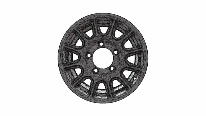 Car Alloy Wheel 3D Model