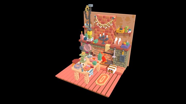 Sweet kitchen 3D Model