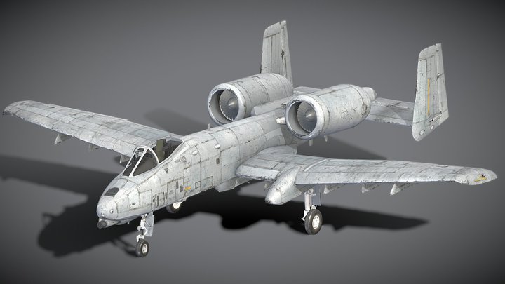 [PBR] A-10 Thunderbolt 3D Model