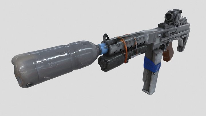 Salvaged-Gun-.✖.[-⛌-].✖.-2nd.Assembly – Modello 3D gratuito STL